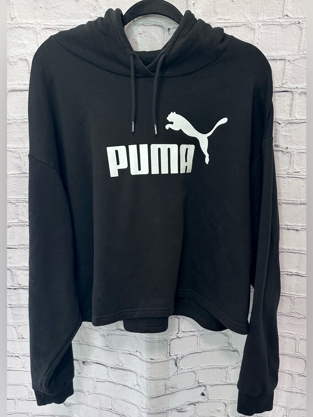 Puma Women’s Black Crop Hoodie